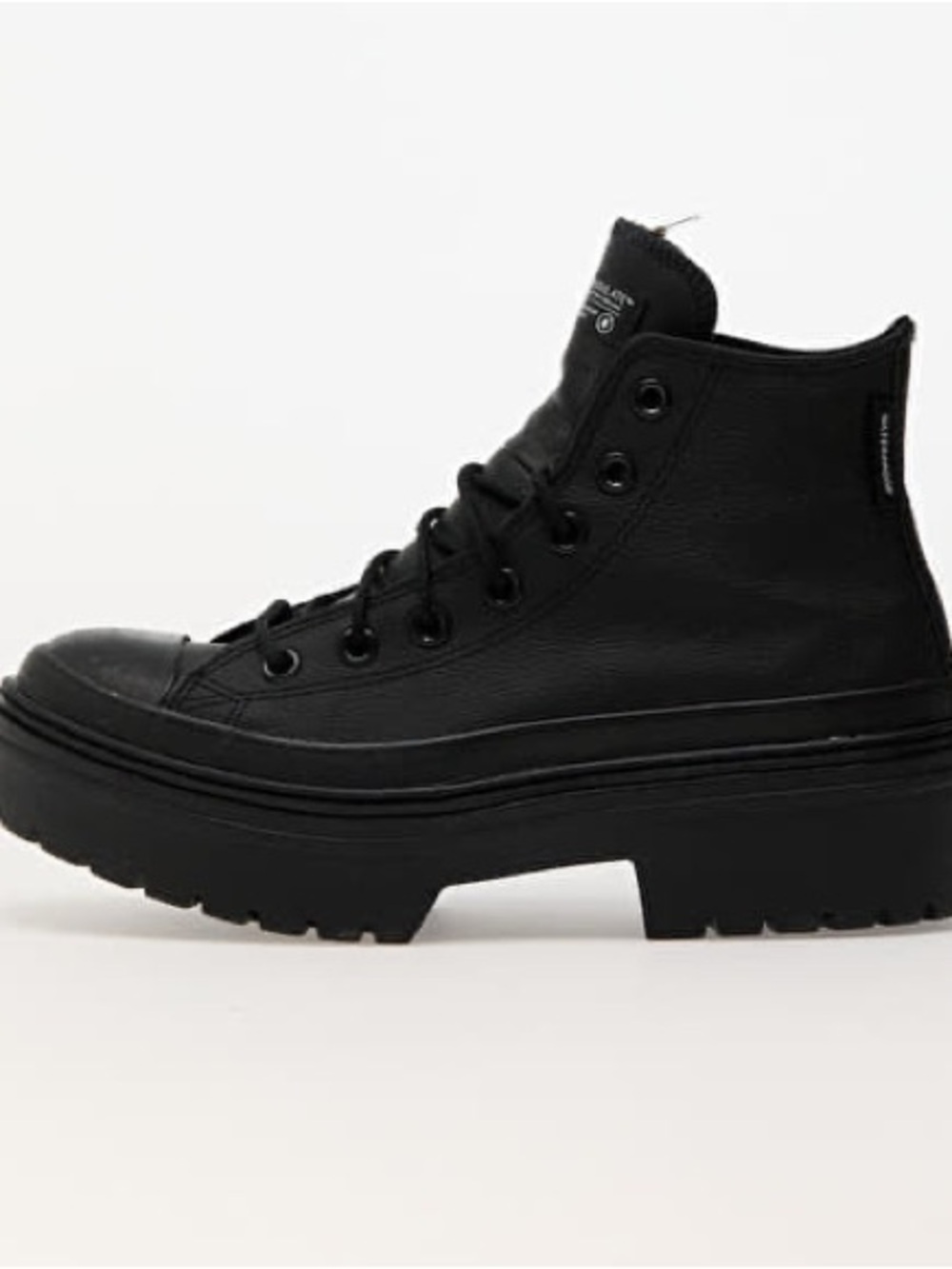 Converse Black Lace-Up Platform High-Top Boot